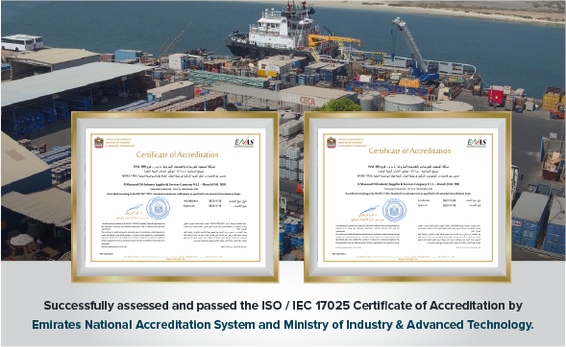 Al Masaood Energy Laboratories certified by ENAS & MoIAT